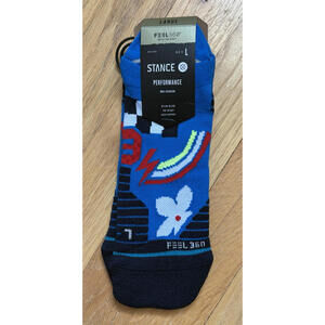 Stance Performance Mid Cushion Socks L 9-13 NEW/w Tags Fun!
